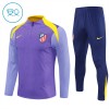 Atlético Madrid Trenings Collegegenser 2025-26 Kvart-Zip Lilla - Barn